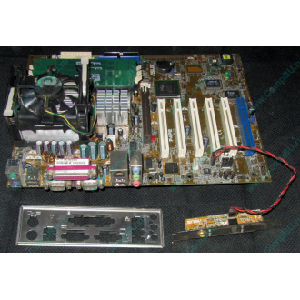 Материнская плата Asus P4PE (FireWire) с процессором Intel Pentium-4 2.4GHz s.478 и памятью 768Mb DDR1 Б/У (Купавна)