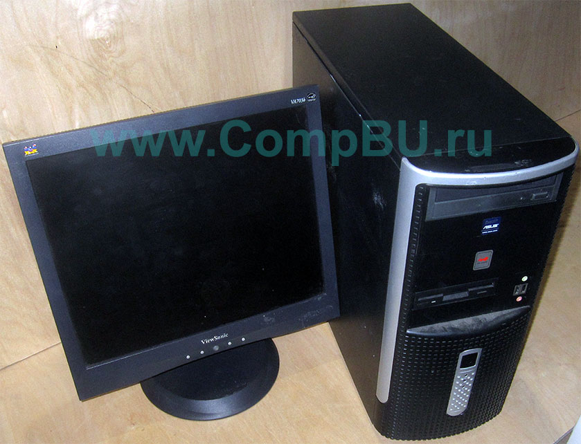 Комплект: одноядерный компьютер Intel Pentium-4 с 1Гб памяти и 17 дюймовый ЖК монитор (Купавна)